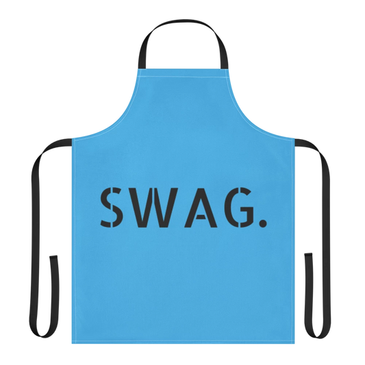 Black & Blue Swag Era Print Strap Apron for Baking/Cooking  and Painters