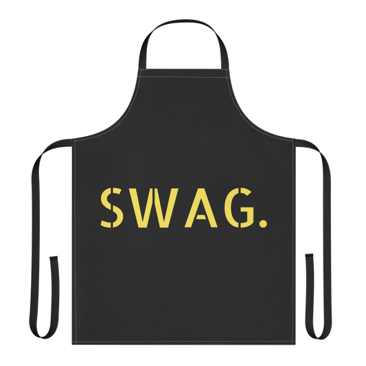 Black & Yellow Swag Era Strap Apron-for Baking/Cooking & Painters