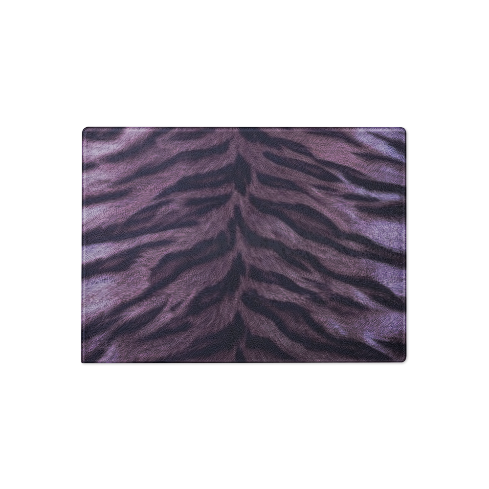 Purple Tiger Print Glass Cutting & Charcuterie Board