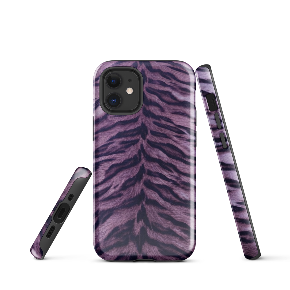 Purple Tiger Print Tough Case for iPhone®