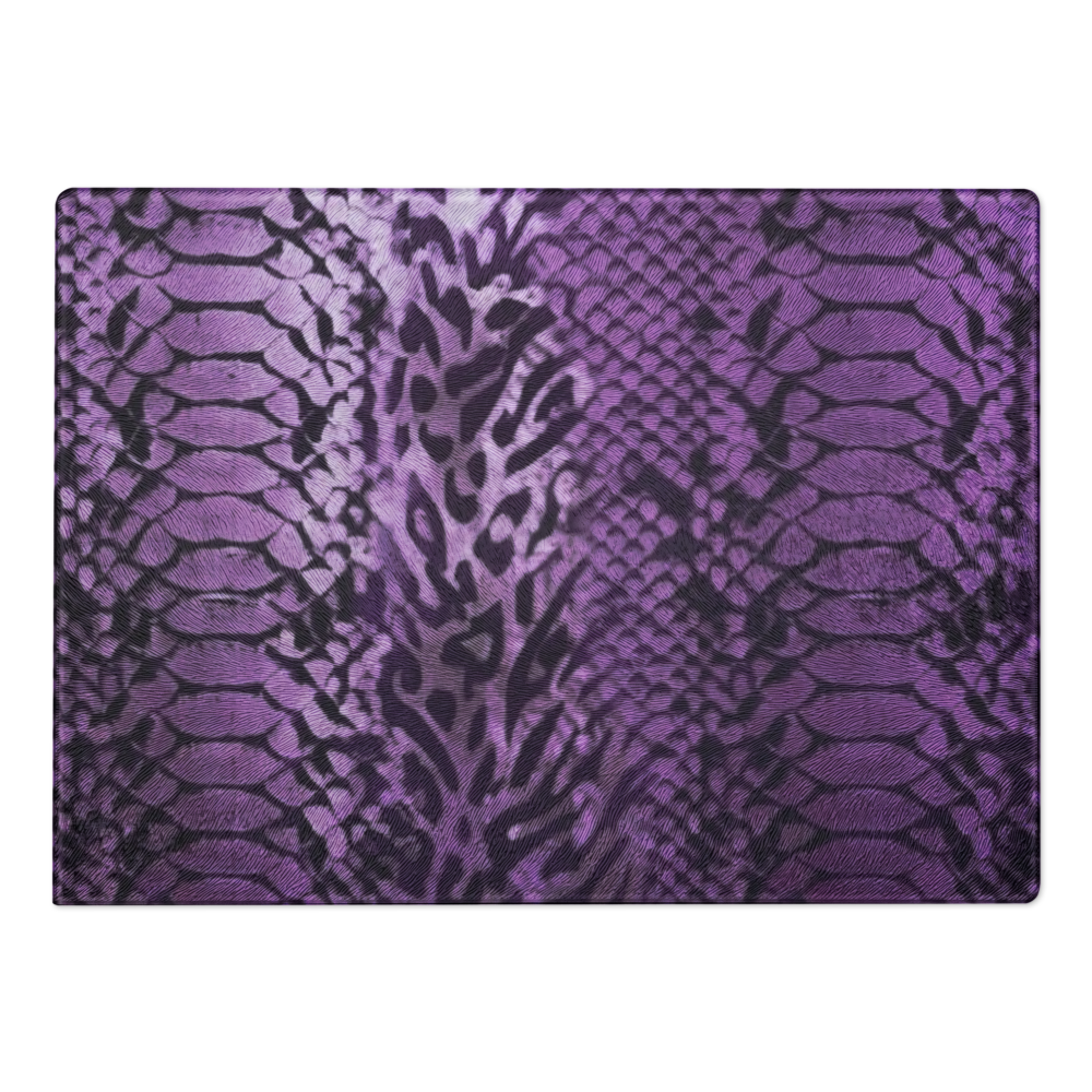 Purple Snake Skin Glass Cutting & Charcuterie Board
